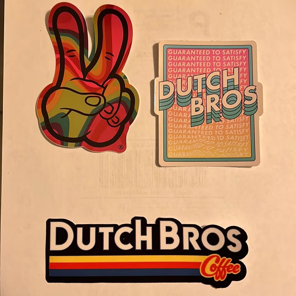 Dutch Bros limited edition stickers